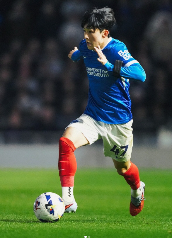 Yang Minhyuk 67 minutes Bae Junho 71 minutes Stoke City, Portsmouth away win (Korean Derby)