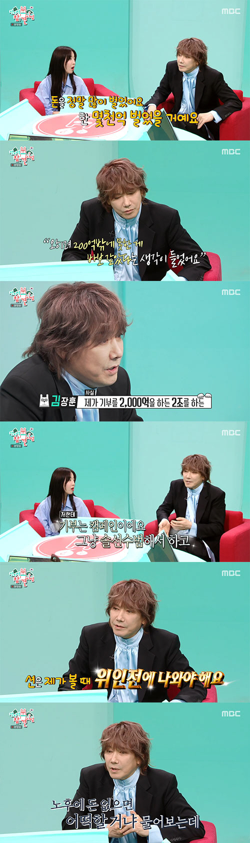 Kim Jang-hoon makes a few hundred billion won and only contributes 20 billion won...It was silly