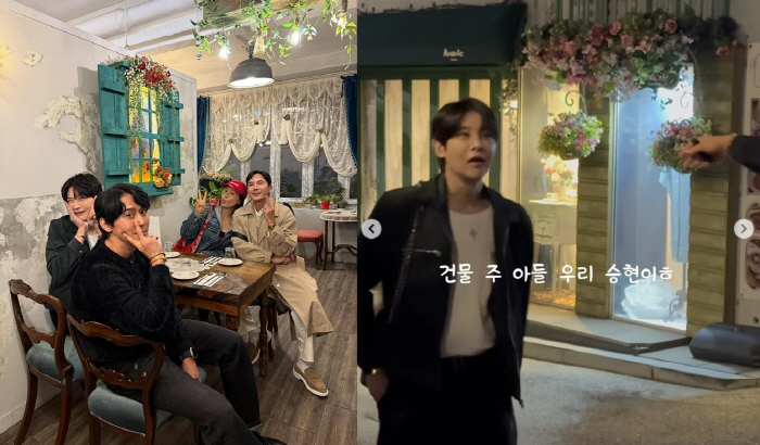 Seol Woon-do's son, a building owner of a celebrity meeting at a cafe