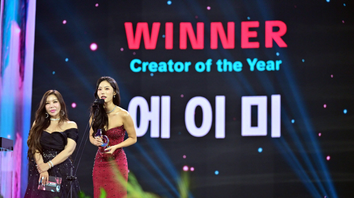 Amy, 3 a.m. hwachae mukbang with more than 50 million views...TikTok Awards Winner of the Creator of the Year Award