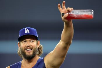 I'm doomed to find romance! Kershaw, just watch the last World Series..  → Roberts, you've got your tongue in the air