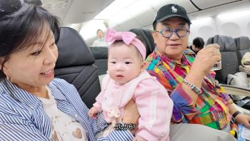 Lee Yong-sik, granddaughter EL prepares perfect plane manners amid controversy over crying babies