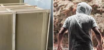 Like a Trojan horse...Watch and copy the drama of the thief who hid in the box