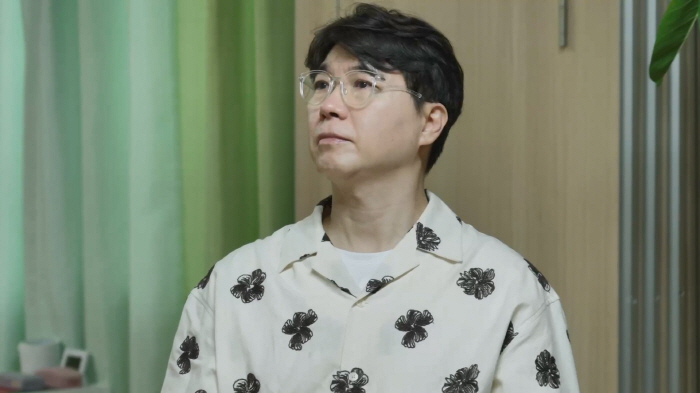 Son Sang Park Bo-mi, 15-month-old son, stiffened all over his body and left in my arms (baby)