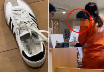 Sorry active duty soldier who sprayed body fluids on women's shoes...the act of suing someone for sexual harassment