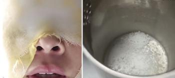 While trying to remove water stains, I tried to follow the online cleaning method and burned my face due to an explosion