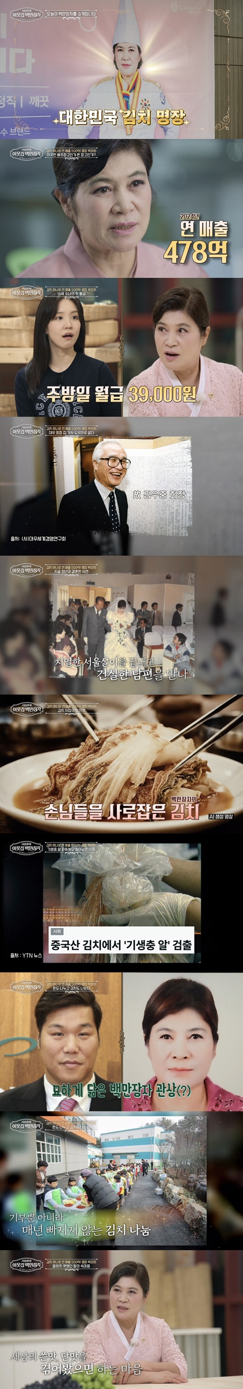 Chaebol family housekeeper → Annual sales of 47.8 billion kimchi master's life has turned around (millionaires)