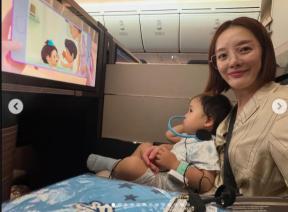 Hwang Bo-ra made 30 million won from her son's birthday ringA luxury trip in the Dunny business seat