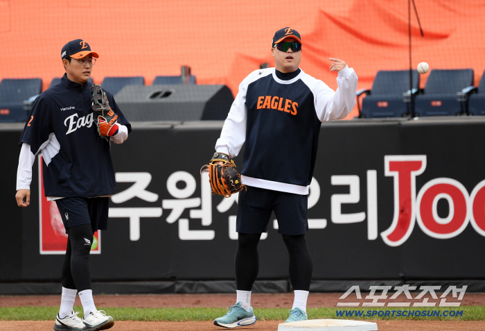  Ryu Hyun-jin Chae Eun-sung's training for first baseman