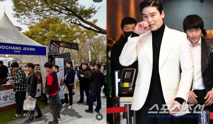 Lee Jang-woo, who summoned 'Jensen Hwang', cheered on the APEC site, 'Brother, try K walnut cookies.'