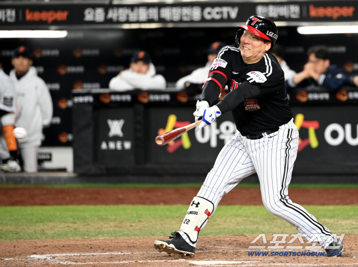  Kim Hyun-soo hits against Ryu Hyun-jin