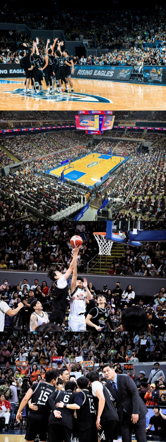 SBS 'Hot Basketball Team' Manila 15,000 spectators enthusiastically meet Hallyu stars and KPOP and basketball
