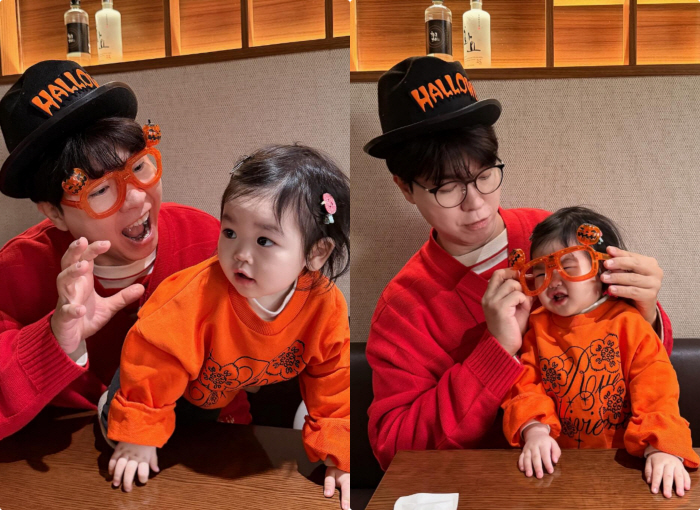 Kim Daye ♥ Park Soo-hong, MZ dad who takes care of every anniversary..Halloween with my daughter, Jae
