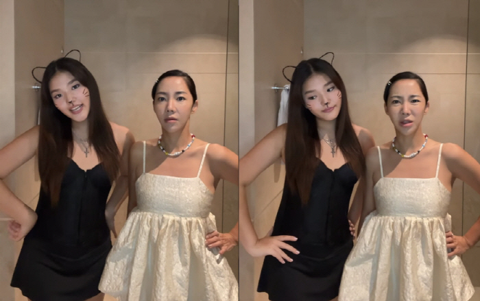 Lee Beom-soo and Lee Yoon-jin, a 14-year-old daughter who is a successful child farming topic, are older than her mother