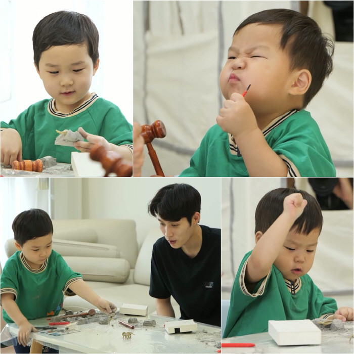 Kim Junho's son Jungwoo, he's cute even when he keeps watching...New talent fitting aegyo (Sudol)