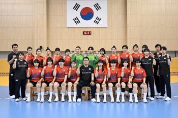  女's handball team focuses on raising the completion of the call-up training in preparation for the World Championship