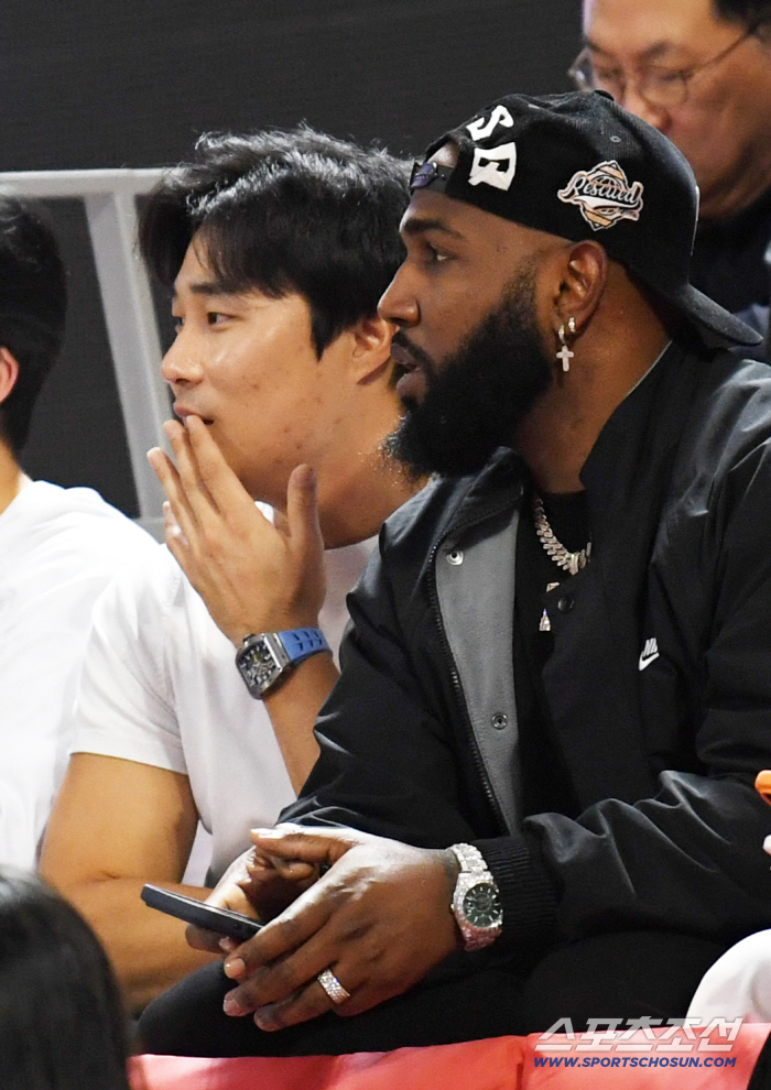  Major leaguer Kim Ha-sung Marcel Ohjuna basketball is fun