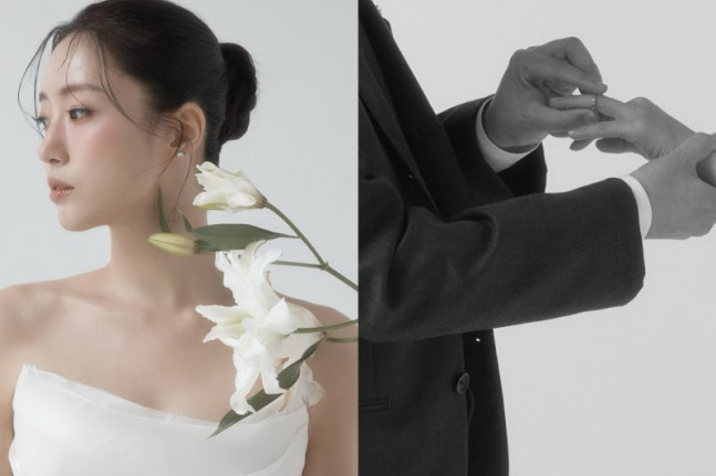 T-ara Ham Eun-jung, Pure White Wedding Dress...♥Exchange Sweet Ring with Director Kim Byung-woo 