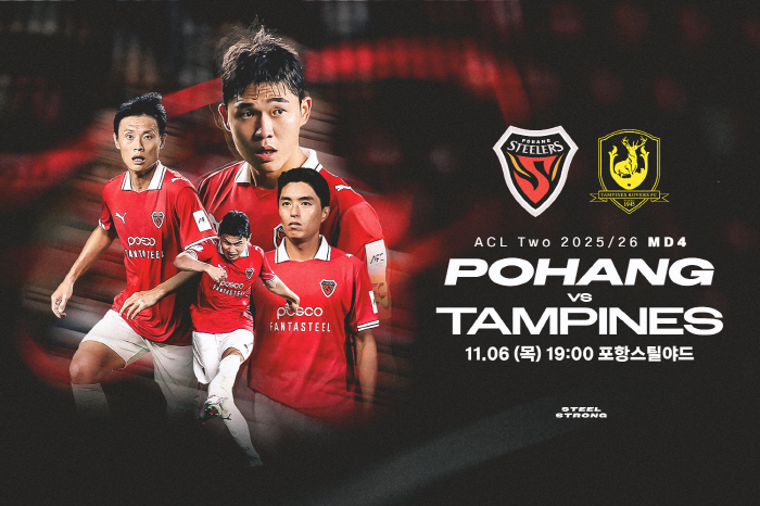 It's different in Steelyard! Pohang Steelers retake No. 1 place in ACL 2 Group 1 against Tampa Bay