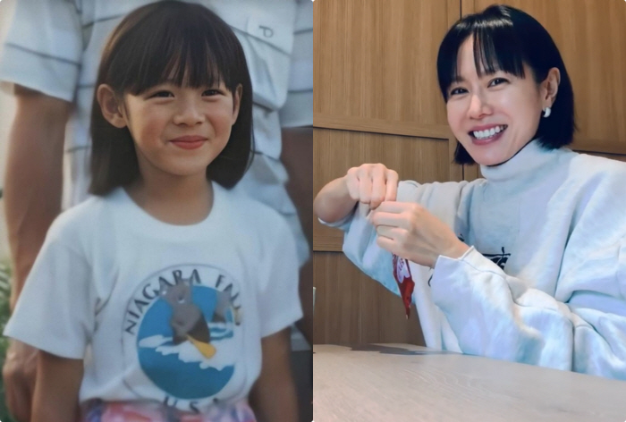 Son Yejin, you had short hair and just like you were when you were a baby..The smile with eyes  the beauty doesn't change