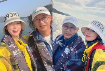 Choi Yeojin, ♥ You're becoming more and more like Kim Jae-wook..A fishing date on my first birthday after marriage