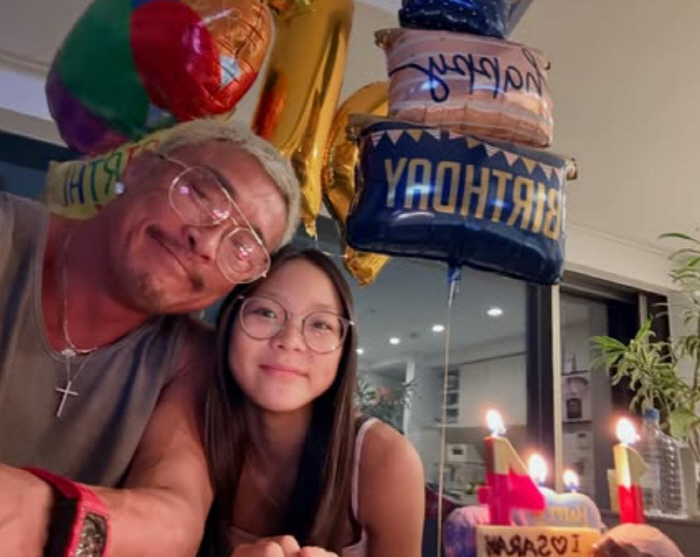 Choo Sung-hoon, his daughter who dreams of being a model, cheers for Chu Sarang. Have a sense that we don't have, I hope you believe in yourself and live.