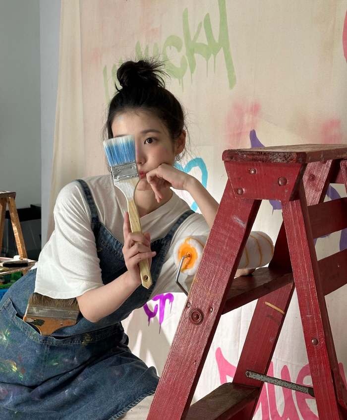 IU Reveals Diverse Looks and Behind-the-Scenes Moments in Latest SNS Update