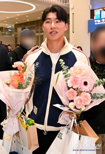  Kim Hye-sung returning home, happy to win the World Series