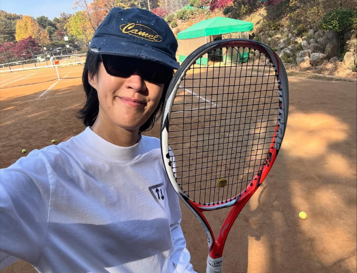 180cm Hong Jin-kyung, after losing 40kg, is a good day to play tennis thoroughly