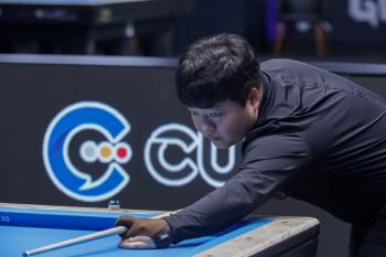 Cho Myung-woo, who survived alone, won the championship after hitting a single eyelid, or confirmed the semifinals of the 2025 Gwangju World 3 Cushion Billiards World Cup, Cho Myung-woo vs. Edimax Hofman vs. Xanetti