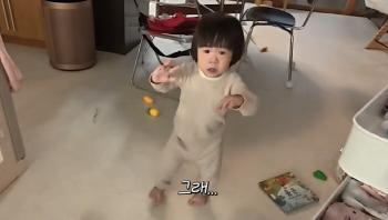 Kang Jae-jun ♥ Lee Eun-hyung's son grew up..From sprinting power  babbling (Kiyu TV)