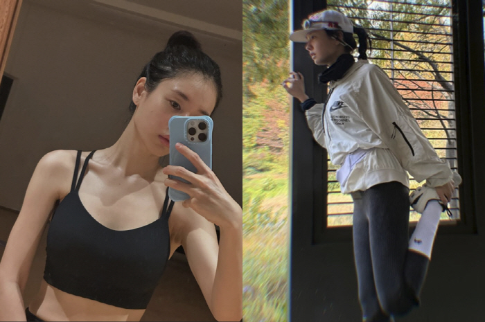 Eunjin Ahn, you're determined. The secret to your body is the first 10km of running