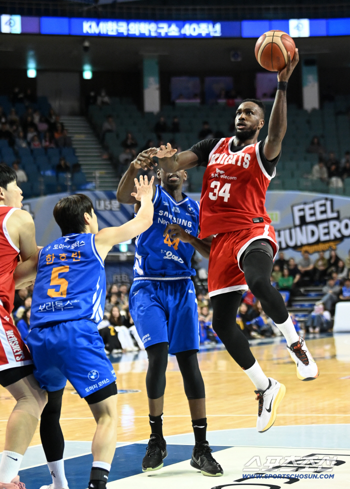  Jamil Warney Double Double → Oh Se-geun's fighting spirit with 40 needles succeeded in avenging Seoul SK, overpowering S Derby Samsung 7567