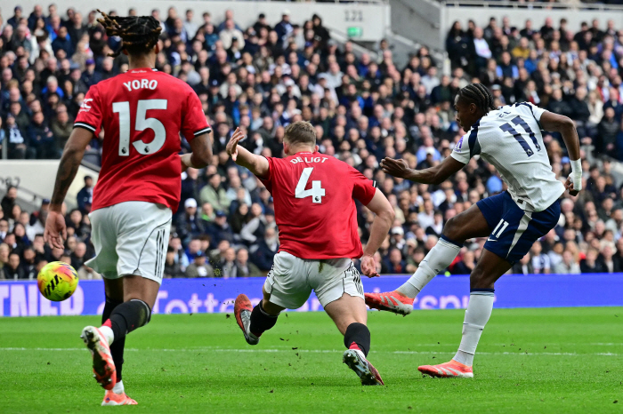 Theatrical goal! Theatrical goal! 91 mins Oyeol Hishalisson, Theater Reversal Goal → 96 mins Diricht, Reversal Goal Match Tottenham Manchester United, 22 draw