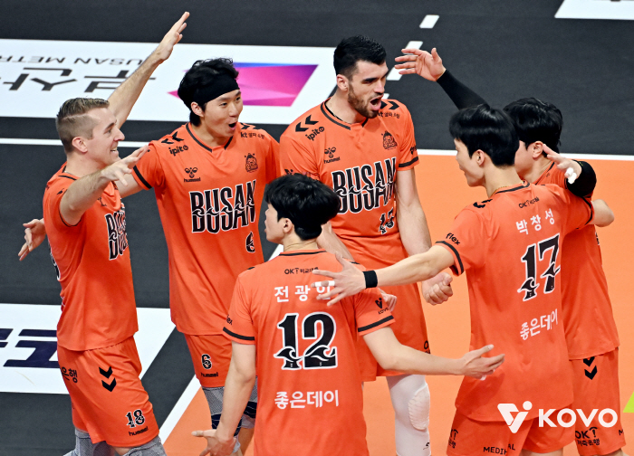 V League's box office storm landed in Busan! OK Savings, the highest ever 4,270 people have been raised! → But 13 knees for Korean Air