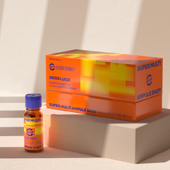 The evolution of the Vita 500...High-content multivitamin drink Vita 500 Super Multi Ample Shot, Kakao Talk presents