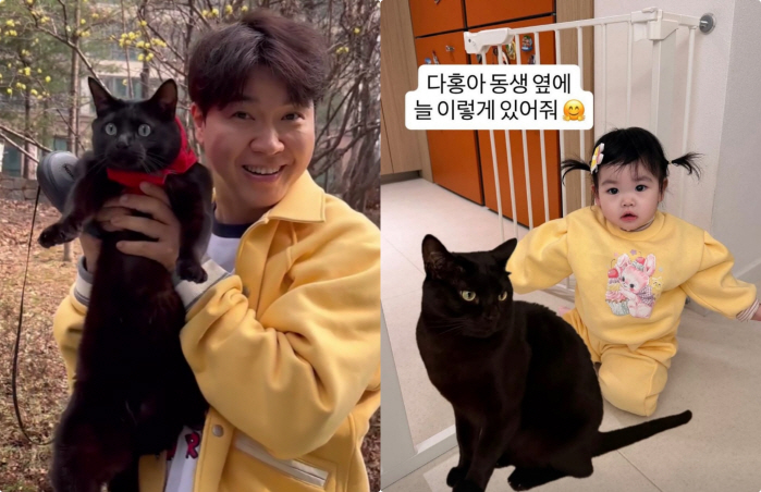 Park Soo-hong, a one-year-old daughter who changed her life, always stays like this in her two-shot