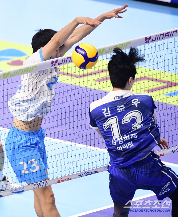  Kim Minjae blocks the fastball