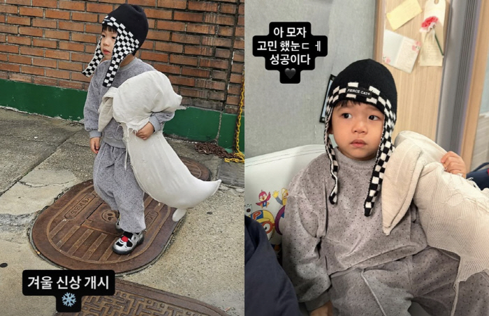 Hong Hyun-hee ♥ Jason sold out his son's clothes..Showing off the start of the new winter school look