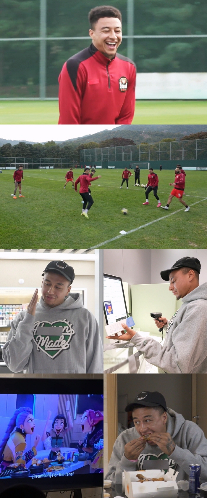 Jesse Lingard buys cosmetics and rips chicken, friendly Korean life K-culture (Na Hon-san)