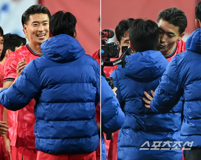 Cho Kyu-sung's emotional return goal! A kiss on the cheek on Lee Kang-in's face while looking at Son Heung-min