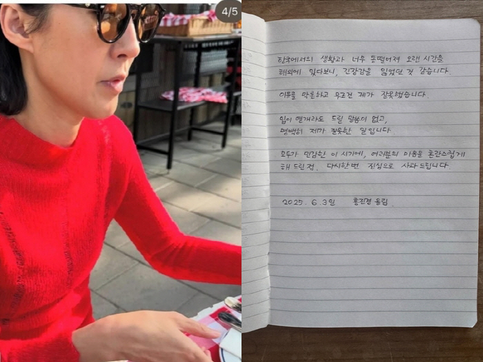 Hong Jin-kyung's controversy over political coming out → 0.1% of sincere explanation is also intended...When I woke up, I got 300 text messages, 80 phone calls (Pingye High School)