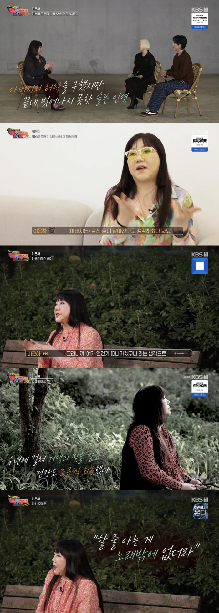 Lee Eun-ha was mesmerized by the fight against Cushing's syndrome and cancer after paying off billions of debts (Back to the Music 2)