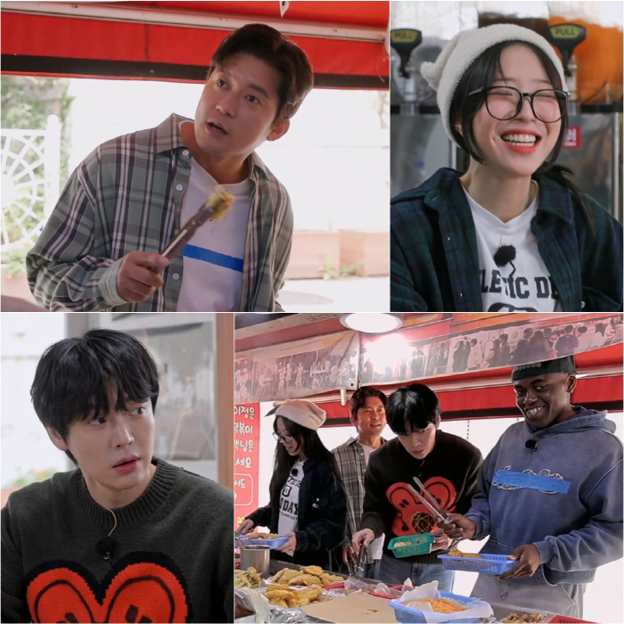 When Tzuyang was an elementary school student with different steps...school at lunchtime. Go to school for lunch