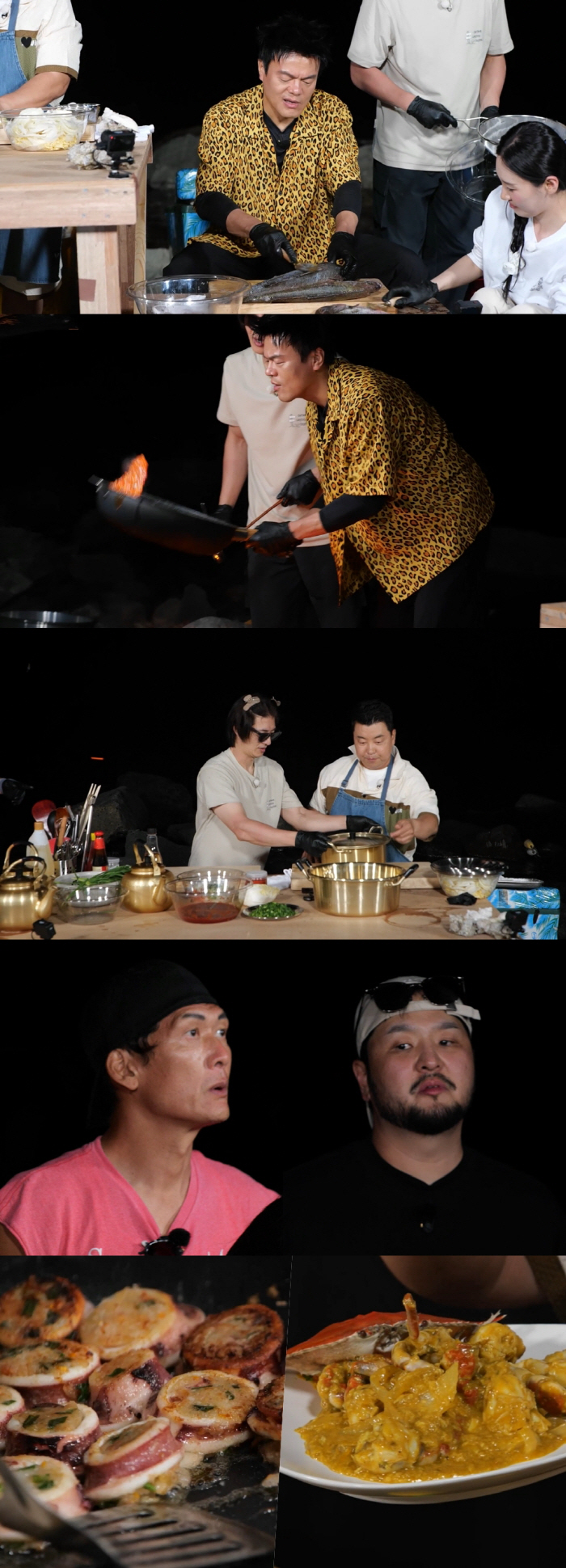 I'm going to cook at home at this rate...Park Jin-young bursts with dopamine in uninhabited island dish