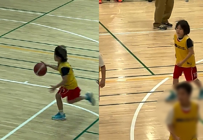 Kim Na-young is 10 years old following remarriage, and dad ♥ MyQ also cheers for winning the basketball tournament