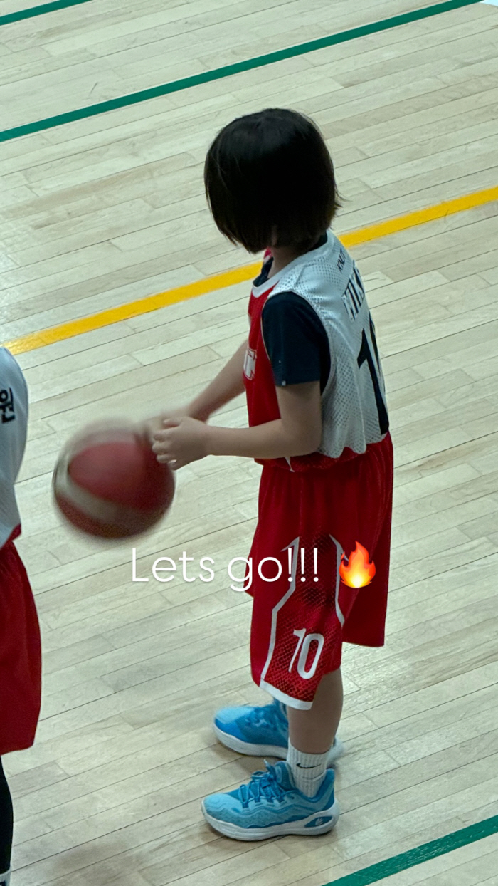 Kim Na-young is 10 years old following remarriage, and dad ♥ MyQ also cheers for winning the basketball tournament