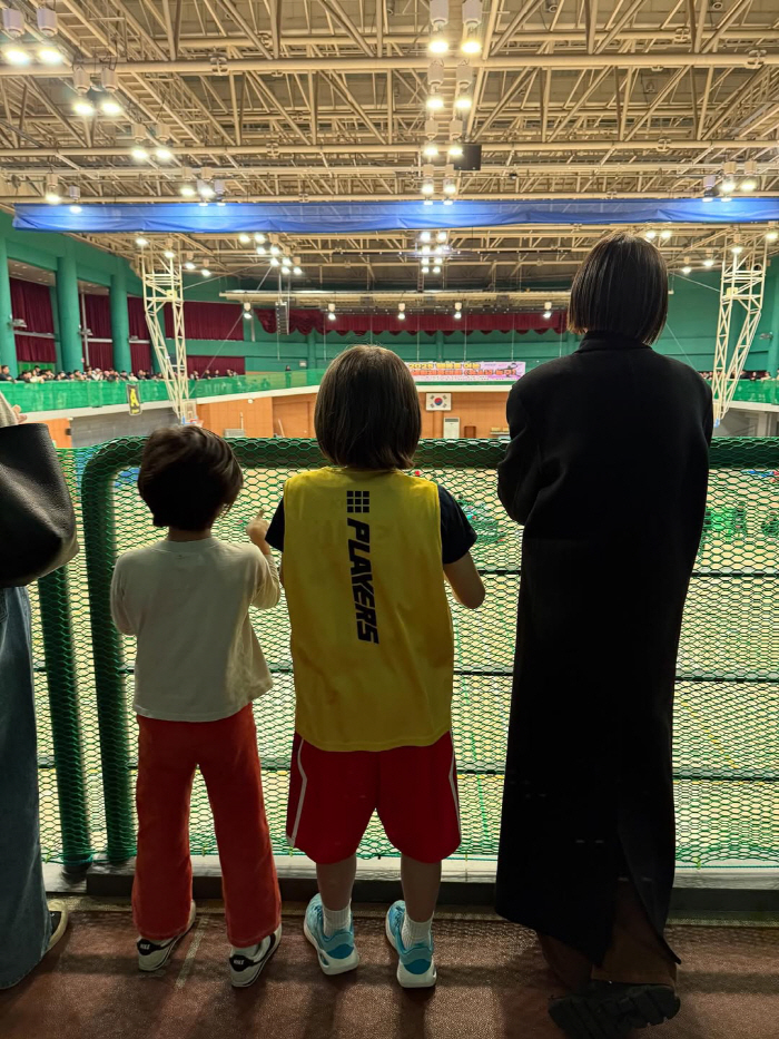 Kim Na-young is 10 years old following remarriage, and dad ♥ MyQ also cheers for winning the basketball tournament