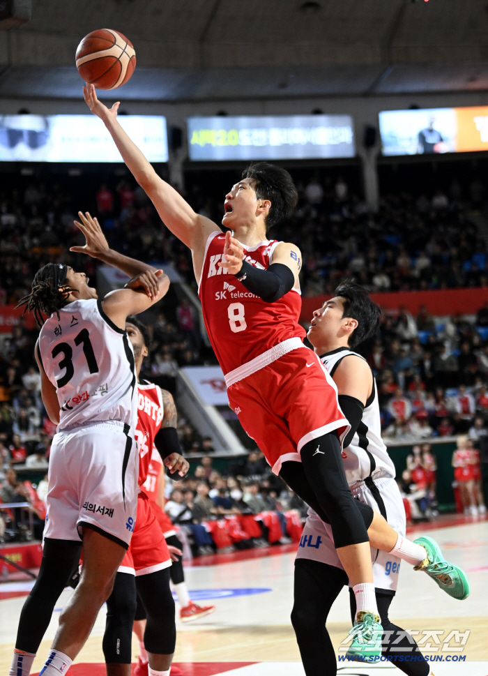  Ahn Youngjun, go under the basket