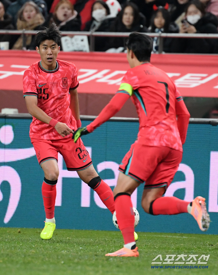 I changed everything except for the three captains, but only one shot, an unconventional experiment → a vain battle...Hong Myung-bo finished with 00 in the first half